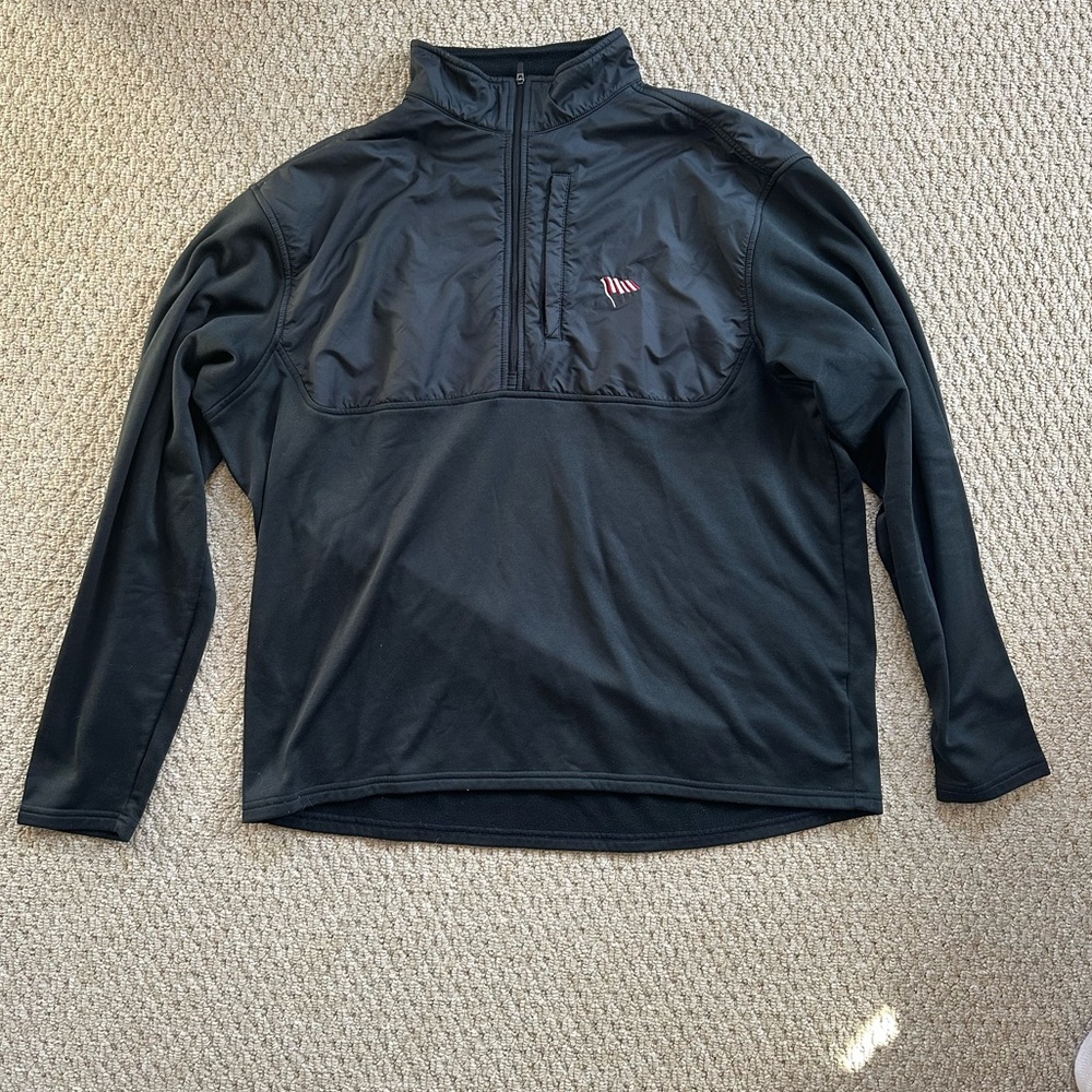 Boston Golf Club Peter Millar Black Fleece Crown Sport Quarter Zip Size XL